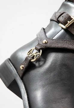 MICHAEL Michael Kors Damen PRESTON FLAT BOOTIE - Stiefelette - Black/brown -Michael Kors Verkäufe 0118f0033f2047be9aac4ca331a67eef