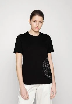 MICHAEL Michael Kors Damen STUDDED CHARM CLASSIC - T-Shirt Print - Black