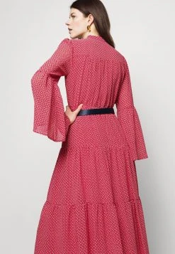 MICHAEL Michael Kors Damen PRINTED BELTED SHIFT DRESS - Blusenkleid - Crimson -Michael Kors Verkäufe 03c4b09ffbfa4de78a1895a4708c016f