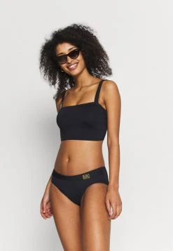 MICHAEL Michael Kors Damen LOGO SOLIDS BRALETTE - Bikini-Top - Black -Michael Kors Verkäufe 05fbef83678c405dbf61586d6bfd1989