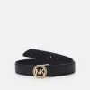 MICHAEL Michael Kors Damen LOGO BELT WITH HAND STITCHING - Gürtel - Black -Michael Kors Verkäufe 06f18b3ccb104908afb78a186a7e2c02