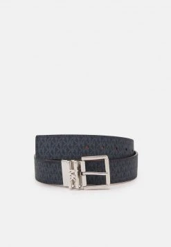 MICHAEL Michael Kors Damen LOGO REVERSIBLE BELT - Gürtel - Navy