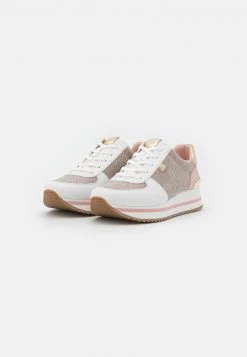 MICHAEL Michael Kors Damen MONIQUE TRAINER - Sneaker Low - White/gold -Michael Kors Verkäufe 07f7a5067ee34bc6822fc379f1de9f09