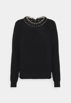 MICHAEL Michael Kors Damen CHAIN - Strickpullover - Black -Michael Kors Verkäufe 090d264dc2254ca891d32c02e18662a4