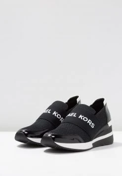 MICHAEL Michael Kors Damen FELIX TRAINER - Slipper - Black/optic White -Michael Kors Verkäufe 0a1db7cdfb25454f87411917b6a3a29e