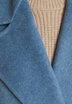 MICHAEL Michael Kors Damen DOUBLEFACE ROBE COAT - Klassischer Mantel - Blue -Michael Kors Verkäufe 0b01fd0ee0004bd3996030882a917c35