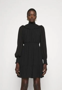 MICHAEL Michael Kors Damen SWISS DOT SMOCKED DRESS - Freizeitkleid - Black