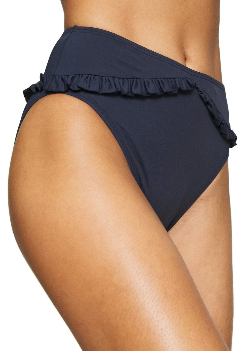 MICHAEL Michael Kors Damen ICONIC SOLIDS RUFFLED HIGH LEG BOTTOM - Bikini-Hose - New Navy 8 MICHAEL Michael Kors Damen ICONIC SOLIDS RUFFLED HIGH LEG BOTTOM - Bikini-Hose - New Navy – Bild 6