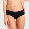 MICHAEL Michael Kors Damen SHIRRED BOTTOM - Bikini-Hose - Black -Michael Kors Verkäufe 0e0126a2a73a4b849815e960f469373d