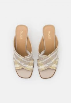 MICHAEL Michael Kors Damen GIDEON MULE - Pantolette Hoch - Light Sand/multicolor -Michael Kors Verkäufe 0fbece2fe85a44ea9396ebe1d570898e