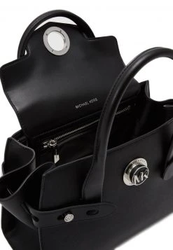 MICHAEL Michael Kors Damen CARMENSM FLAP BELTED SATCHEL - Handtasche - Black -Michael Kors Verkäufe 12e40f204175436eb00246990722ef57