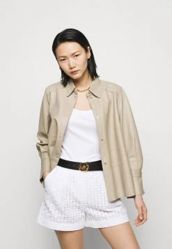 MICHAEL Michael Kors Damen REVERSIBLE BELT - Gürtel - Black/luggage/gold-coloured