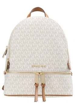 MICHAEL Michael Kors Damen RHEA ZIP BACK PACK - Tagesrucksack - Vanilla -Michael Kors Verkäufe 1797b699446b4e46a12f4566123e6553