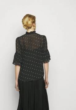 MICHAEL Michael Kors Damen LOGO BELL - Bluse - Black/ White -Michael Kors Verkäufe 18a13551d5154fdc91e8cc1d0683fc1d