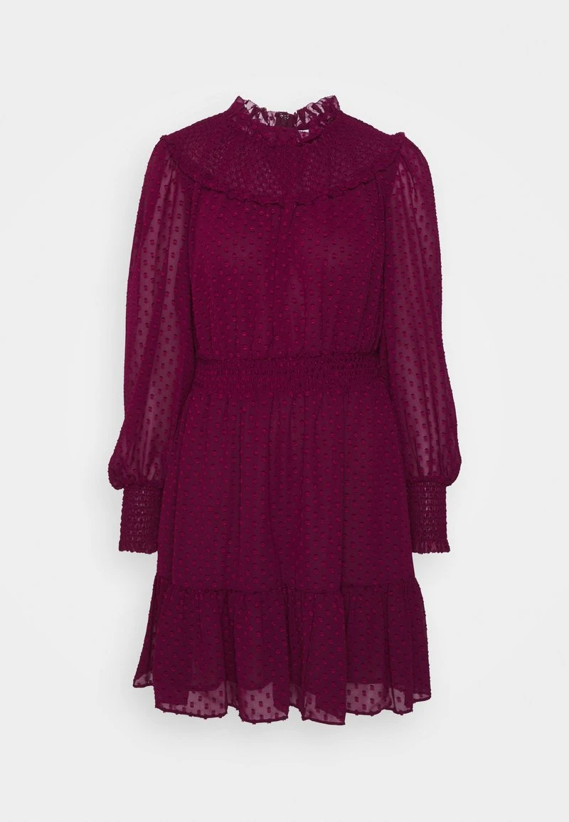 MICHAEL Michael Kors Damen CLIP SMOCKED DRESS - Freizeitkleid - Dark Ruby 9 MICHAEL Michael Kors Damen CLIP SMOCKED DRESS - Freizeitkleid - Dark Ruby – Bild 7