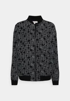 MICHAEL Michael Kors Damen OUTLINE VERT LOGO - Bomberjacke - Black/ White