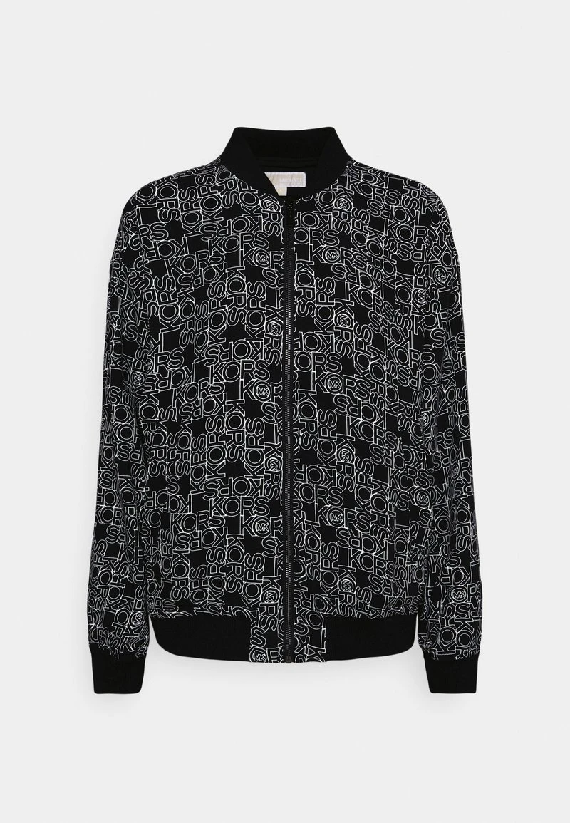 MICHAEL Michael Kors Damen OUTLINE VERT LOGO - Bomberjacke - Black/ White 3 MICHAEL Michael Kors Damen OUTLINE VERT LOGO - Bomberjacke - Black/ White