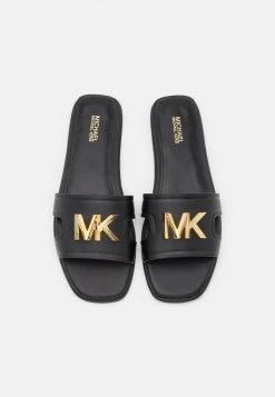 MICHAEL Michael Kors Damen KIPPY SLIDE - Pantolette Flach - Black -Michael Kors Verkäufe 1ba291e05fb647bab911985538cd7c44