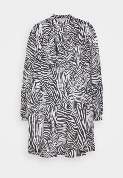 MICHAEL Michael Kors Damen LAWN ZEBRA MINI - Blusenkleid - White/black -Michael Kors Verkäufe 1bcc3c5d51674e848ff124fce22a926f