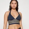 MICHAEL Michael Kors Damen CHAIN BORDER HALTER - Bikini-Top - Navy -Michael Kors Verkäufe 1c24c19e5d2a4fcdac331a21574c33fe