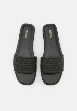 MICHAEL Michael Kors Damen SADLER SLIDE - Pantolette Flach - Black -Michael Kors Verkäufe 1c4d17e1b14c402db411a6ba096c771b