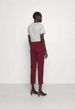 MICHAEL Michael Kors Damen CROP PANT WITH SLIT - Stoffhose - Dark Ruby -Michael Kors Verkäufe 1c7f8b1e073b4953abeae06d16922347