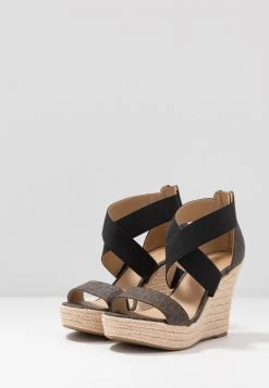 MICHAEL Michael Kors Damen PRUE WEDGE - High Heel Sandalette - Brown -Michael Kors Verkäufe 1db116030ac347b7873d020bad057d34