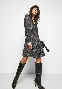 MICHAEL Michael Kors Damen SPACED GALAXY - Cocktailkleid/festliches Kleid - Black / Silver -Michael Kors Verkäufe 1dd4dc9209c24430b8986b7ec5f3764d