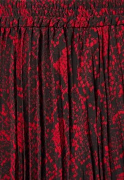 MICHAEL Michael Kors Damen PLEATED MIDI SKIRT - A-Linien-Rock - Crimson -Michael Kors Verkäufe 1de050e7fc06485ea1b8b867ed5de673