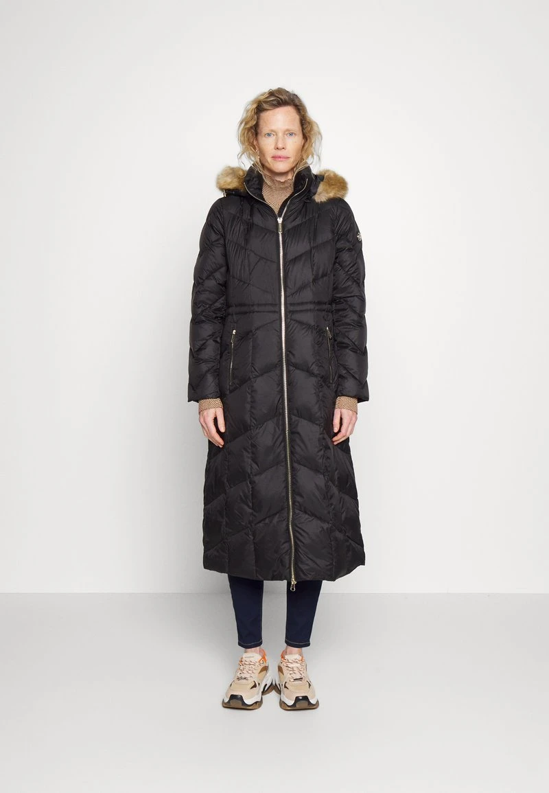 MICHAEL Michael Kors Damen DOG WALKER LENGTH BELTED COAT HOOD RIM - Daunenmantel - Black 3 MICHAEL Michael Kors Damen DOG WALKER LENGTH BELTED COAT HOOD RIM - Daunenmantel - Black