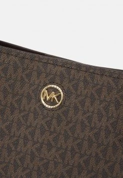 MICHAEL Michael Kors Damen FREYA OPEN TOTE - Shopping Bag - Chocolate -Michael Kors Verkäufe 1f6003aa75db4aa89a75a5acd26abe61