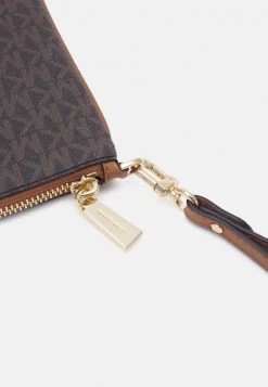 MICHAEL Michael Kors Damen JET CHARM WRISTLET - Clutch - Brown -Michael Kors Verkäufe 237f41fc5c9e4fb9aed26fccb2534e5b