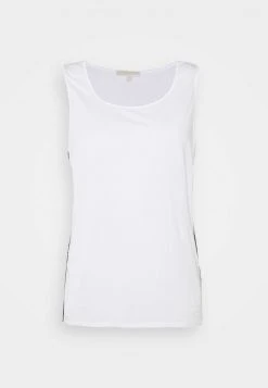 MICHAEL Michael Kors Damen LOGO TAPE TANK - Top - White -Michael Kors Verkäufe 272c9d86817b49d9a7f1995552f22cc3