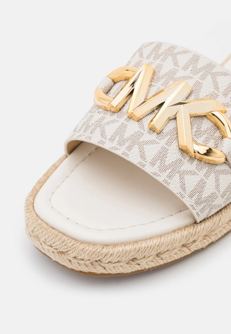 MICHAEL Michael Kors Damen IZZY SLIDE - Pantolette Flach - Vanilla/multi-coloured 9 MICHAEL Michael Kors Damen IZZY SLIDE - Pantolette Flach - Vanilla/multi-coloured – Bild 7