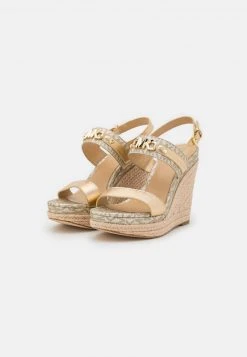 MICHAEL Michael Kors Damen FARRAH WEDGE - Plateausandalette - Pale Gold 4 MICHAEL Michael Kors Damen FARRAH WEDGE - Plateausandalette - Pale Gold -Michael Kors Verkäufe 29095fbdc1ea4eb68dd712e651c35192