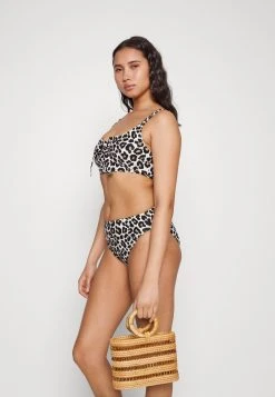 MICHAEL Michael Kors Damen LEOPARD HIGH WAISTED BOTTOM - Bikini-Hose - Khaki -Michael Kors Verkäufe 2ca2726e94b64216a1792fadd6d23611