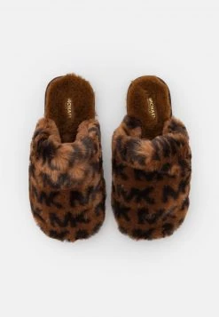 MICHAEL Michael Kors Damen JANIS SLIPPER - Hausschuh - Luggage -Michael Kors Verkäufe 2ea270a27ea74b6a8e2eb7b69cf4408d