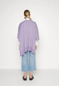 MICHAEL Michael Kors Damen BOLD INTARSIA PONCHO - Cape - Lavender Mist 10 MICHAEL Michael Kors Damen BOLD INTARSIA PONCHO - Cape - Lavender Mist -Michael Kors Verkäufe 2ec7840a4340483c9e299e6cfb8a60fc