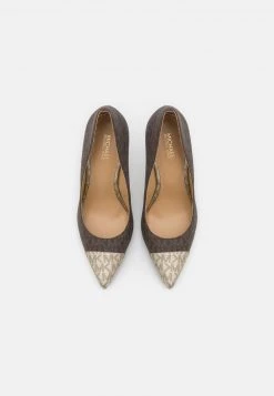 MICHAEL Michael Kors Damen KEKE TOE CAP - Pumps - Brown -Michael Kors Verkäufe 3046078a38454cbab81b3756aaf60a94