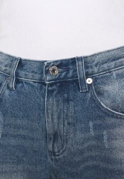 MICHAEL Michael Kors Damen DISTRESSD - Jeans Straight Leg - Auth Blue -Michael Kors Verkäufe 3110449b8343474795c11a8a6f9241f8