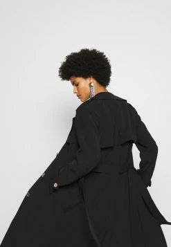 MICHAEL Michael Kors Damen DRAPY - Trenchcoat - Black -Michael Kors Verkäufe 314a5570d7f54abe832395516fb969ec