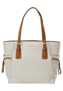 MICHAEL Michael Kors Damen VOYAGER SIGNATURE TOTE - Handtasche - Vanilla -Michael Kors Verkäufe 3448f73319d04a0ebc18af2aa3ce76f4
