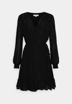 MICHAEL Michael Kors Damen CLIP WRAP - Cocktailkleid/festliches Kleid - Black -Michael Kors Verkäufe 364f71d1eb0042f2b770d1bececb925f