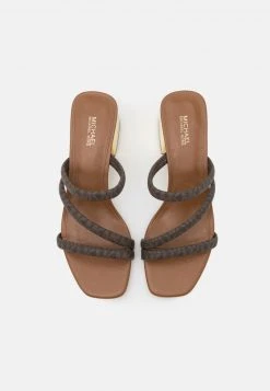 MICHAEL Michael Kors Damen LANA MULE - Pantolette Hoch - Brown -Michael Kors Verkäufe 3734f9c2252f459795780f8fe5700aa3