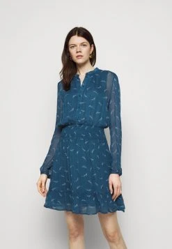 MICHAEL Michael Kors Damen SIG LOGO PRINT DRESS - Blusenkleid - River Blue