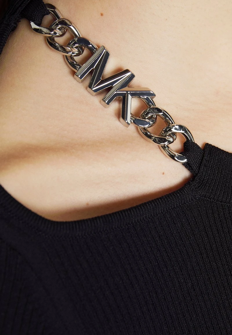 MICHAEL Michael Kors Damen CHAIN CUTOUT FITTED - Strickpullover - Black 10 MICHAEL Michael Kors Damen CHAIN CUTOUT FITTED - Strickpullover - Black – Bild 8