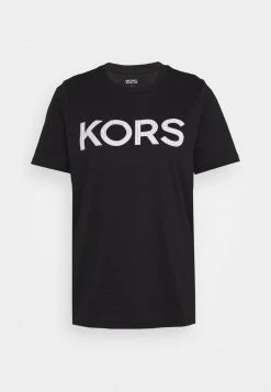 MICHAEL Michael Kors Damen T-Shirt Print - Black/silver -Michael Kors Verkäufe 3ab4e6f6e99643b9af1c4907ba0bc55e