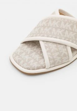 MICHAEL Michael Kors Damen GIDEON SLIDE - Pantolette Flach - Natural -Michael Kors Verkäufe 3b64c658a2c448aebeed55ea967e120a