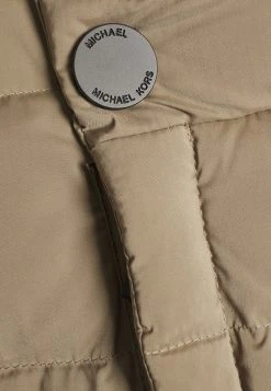 MICHAEL Michael Kors Damen ULTRA BELTED HORIZONTAL QUILTED JACKET - Daunenjacke - Taupe -Michael Kors Verkäufe 40e3f32aa0a94e50b658cfc1d8e95a5c