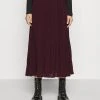 MICHAEL Michael Kors Damen PLEATED SKIRT - A-Linien-Rock - Dark Ruby -Michael Kors Verkäufe 43ad98c36bf44d528dcdfd62e68b0227